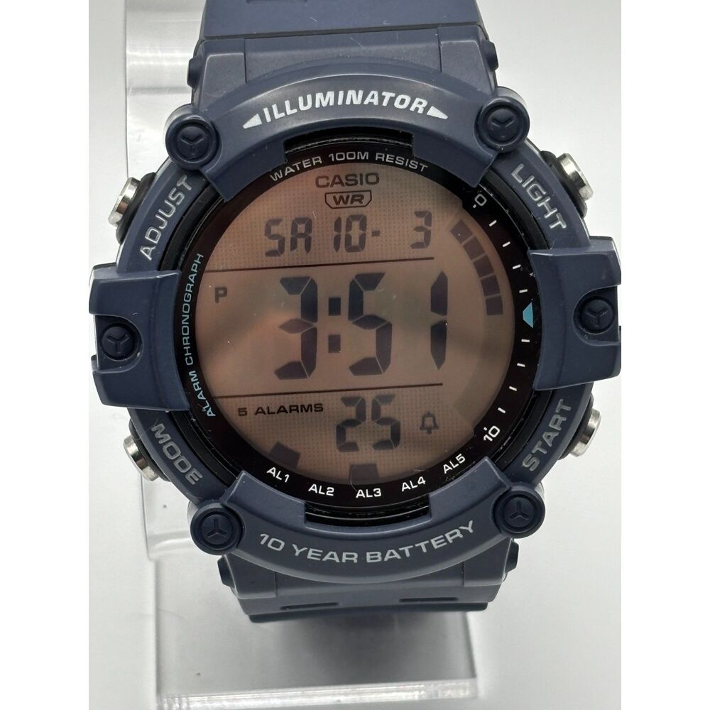 Casio Illuminator AE-1500WH 51mm digital men's watch, working